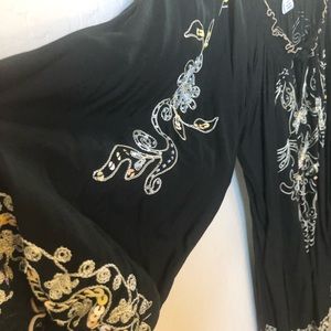 Beautiful blouse with sequins and beads all over